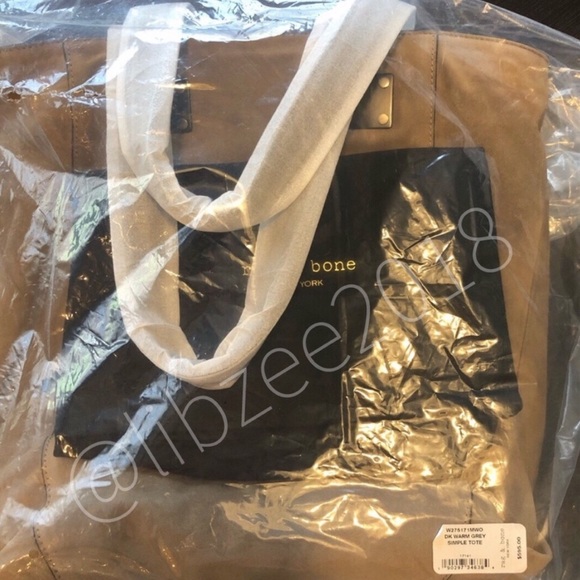 Rag & Bone Suede Tote Bag NWT & Dust Bag - Picture 3 of 8